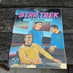 Vintage The Star Trek Original Series Activity Book 20th anniversary 1986 unused